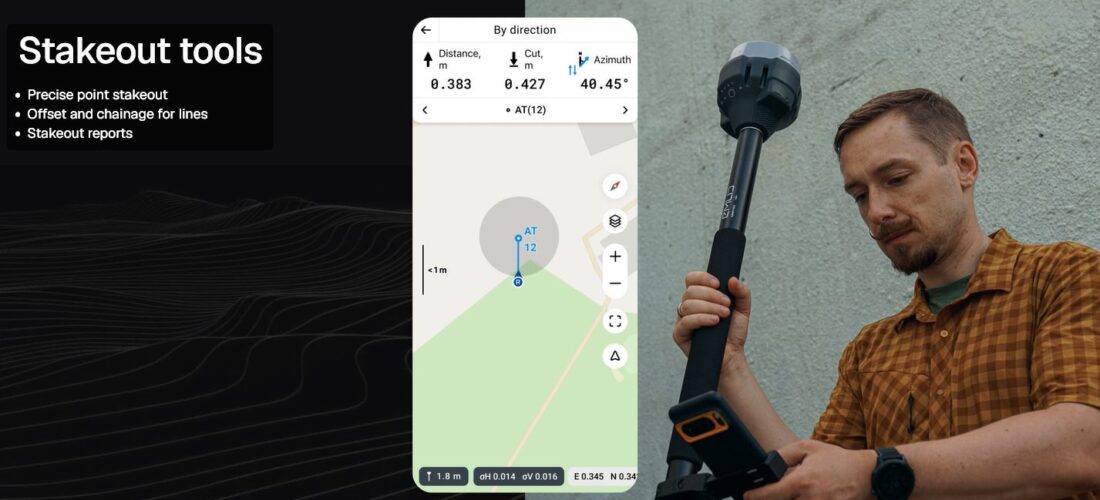 Emlid Flow Stakeout tools